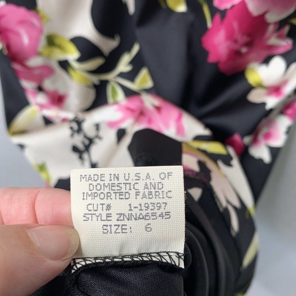 David Meister Silk Charmeuse Satin Dress Womens Sz 6 Ruched Bodice Stretch $605 - Picture 16 of 16